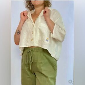 L.F.MARKEY
BOXY LINEN TOP